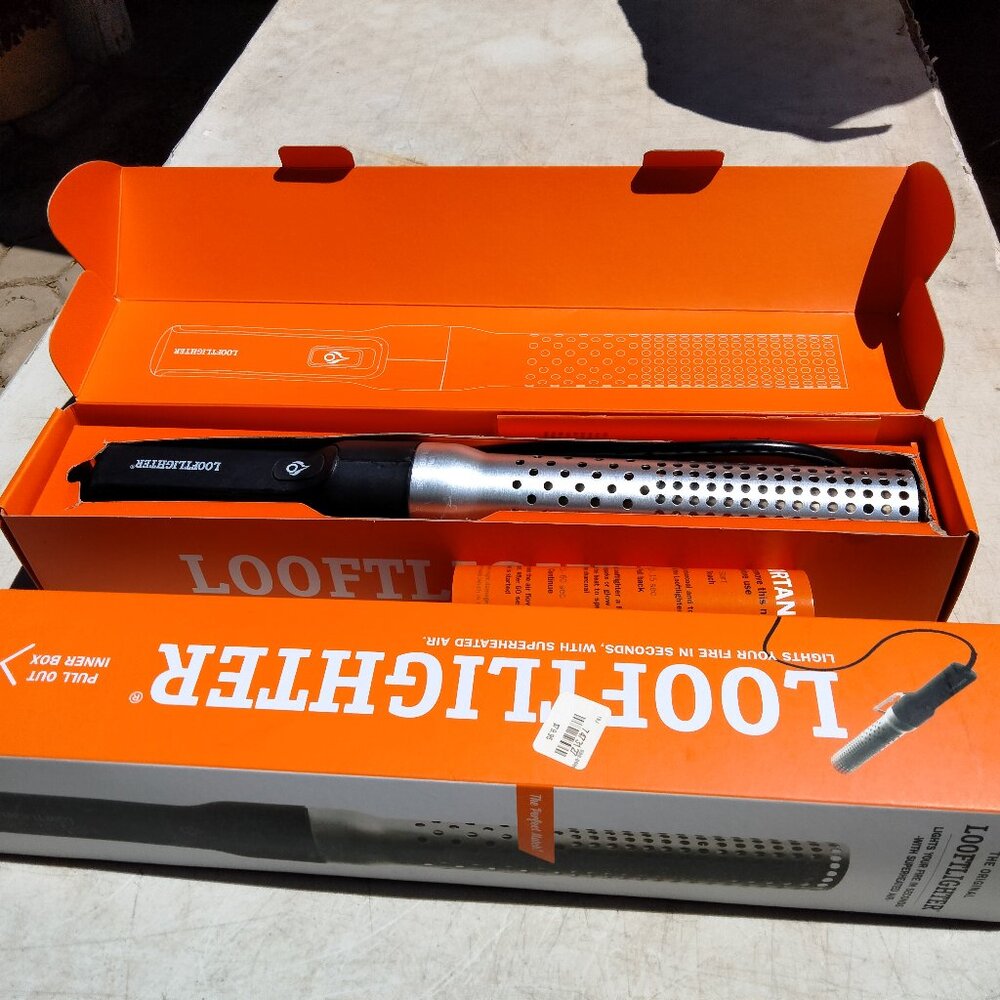 The Original LOOFTLIGHTER Lights Your Fire in Seconds with Superheated Air